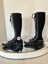 Converse All Star Chuck Taylor Knee High Black White  Women's 8 BRIDESMAID Gift