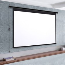 120in Electric Motorised Projector Screen with Remote Home Movie Theater 4:3