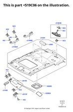 Land Rover Genuine Headlining Cover Fits Range Rover Sport 2010-2013 LR029956