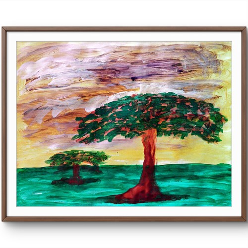 Trees landscape modern - landscape,