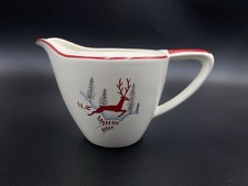Stockholm Crown Devon Fieldings Leaping Deer Milk Jug Vintage