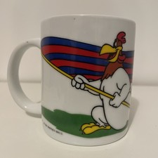 Warner Bros Foghorn Leghorn Barcelona Football Club Collab 1997 Vintage Mug Cup