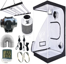 120 x 120 4ft grow tent kit, fan filter kit, LED, HPS  Grow Light Kit Hydroponic