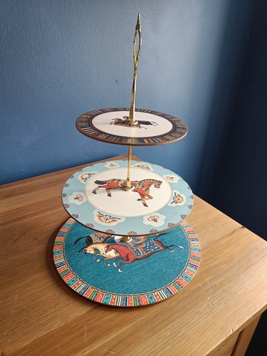 Wooden tier cake stand - cake,