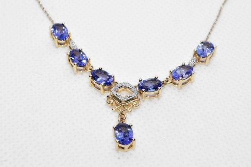 Tanzanite diamond 9ct - aa,
