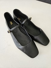 Zara Black Leather Ballet