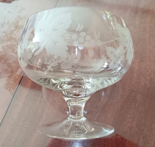 Vintage rayware etched - etched, glass