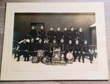 WWII PHOTO, OF: S.W.B. HOME GUARD-COY. DRUMS. 1940 7th MON Bn HOME GUARD 1944.