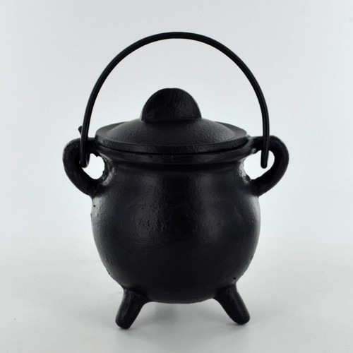 Cast iron cauldron small plain - cast,