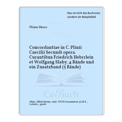 Plinius minor concordantiae - plinius, minor: