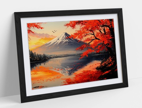 Japanese style mount fiji art - japanese,