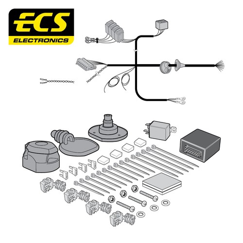 Ecs pin car specific towbar - car,