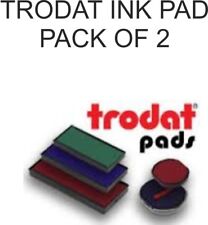 PACK OF 2 NOT SINGLES! TRODAT PRINTY INK PADS SWOP REPLACEMENT STAMP REFILL PAD