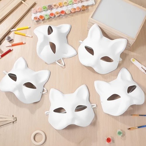 White cat paper masks - 10,