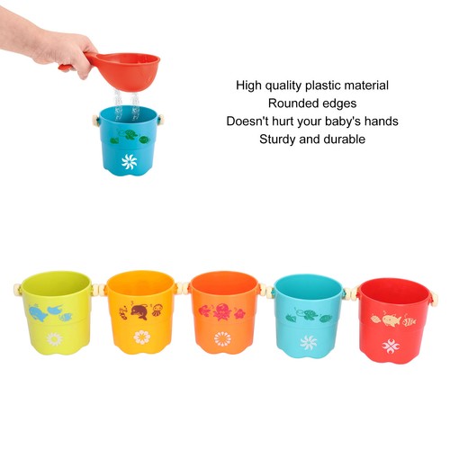 Stacking cups toy 5pcs baby - stacking,