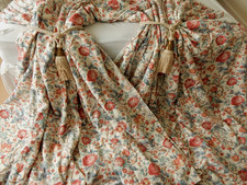 Laura Ashley Pair Interlined Curtains 85"D 102"W Caroline Drawing Room 55% Linen