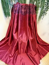 Red wine embroidered floral - wine,