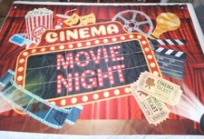 Movie Night Banner Tapestry