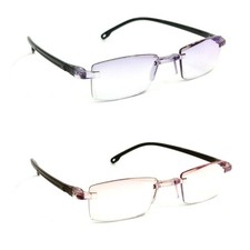 Tinted Anti Blue Light Rimless
