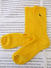 Mens Performance 1pk Ralph Lauren Socks Assorted Small Rib Trainer Socks NEW