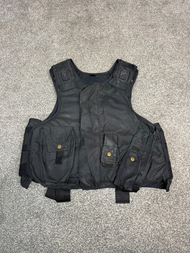 Black body armour stab vest - black,