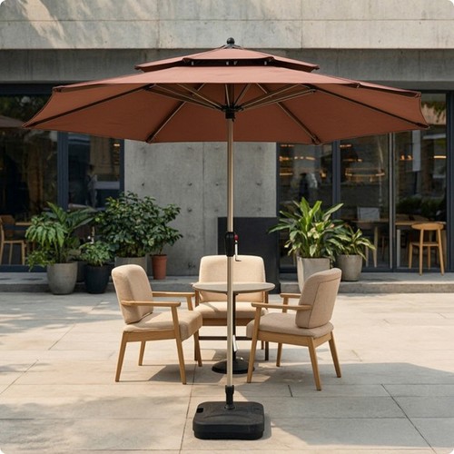 Patio umbrella with base - patio,