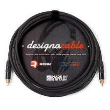 Gold RCA to RCA audio cable