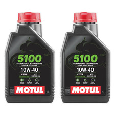 2 Liters Engine Oil Motorcycle Motul 5100 10W40 Ester Technosynthesis Ma2 Api Sp