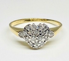Vintage 18ct Diamond Heart