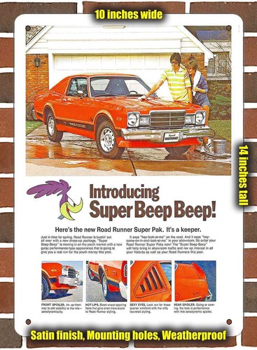 Metal sign 1976 plymouth - -,