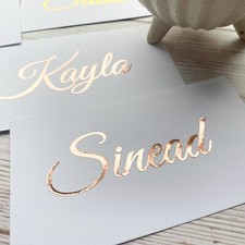 Personalised Name Sticker Vinyl Word Label Decal Bauble Water Bottle Lunch Box G