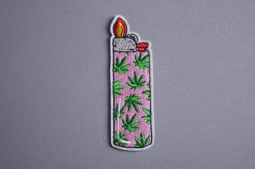Cannabis lighter embroidered - cannabis,