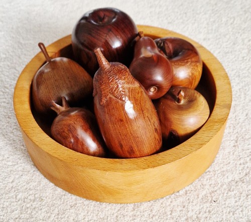 Vintage hand carved wooden - vintage,,