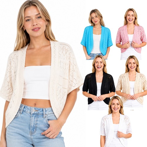 Womens crochet cardigan short - crochet,