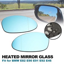 Pair Blue Wing Mirror Glass