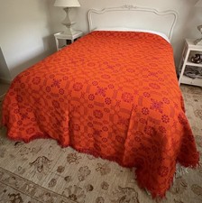 Vintage Welsh Tapestry Blanket  260cm X 215cm