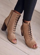 Mint Velvet Peep Toe Suede