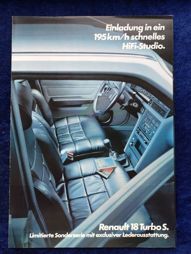 Renault turbo brochure - turbo,