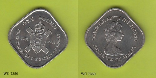 Jersey pound 1981 elizabeth - jersey, (elizabeth