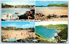 Postcard Polzeath Cornwall England posted 1971