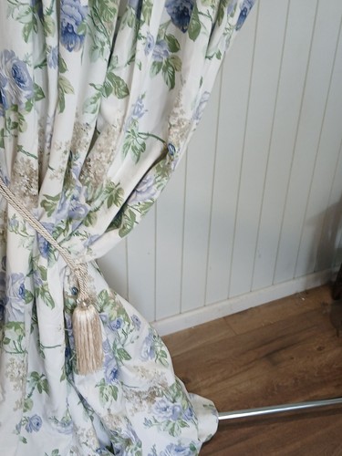 Cotton linen mix pale - pale, purple