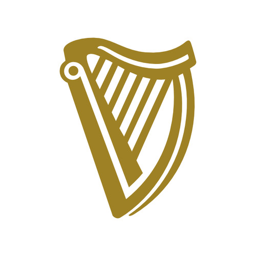 Guinness harp vinyl decal - guinness,