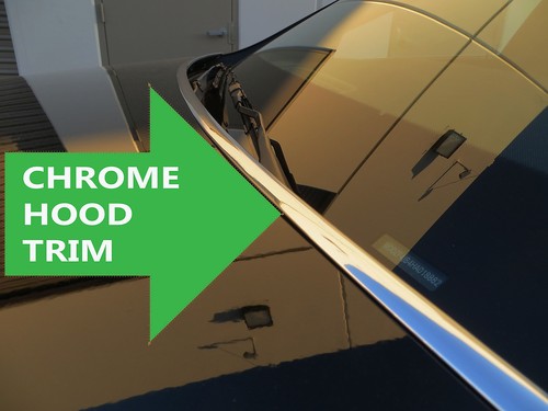 Chrome hood trim - chrome,