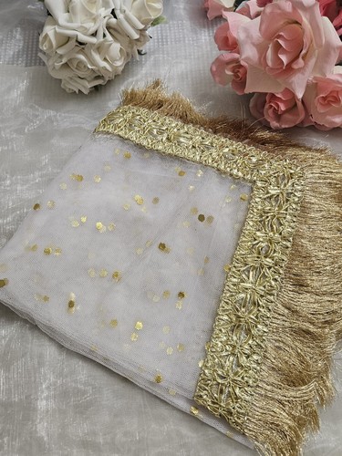 Gota rukhsati net dupatta - net,