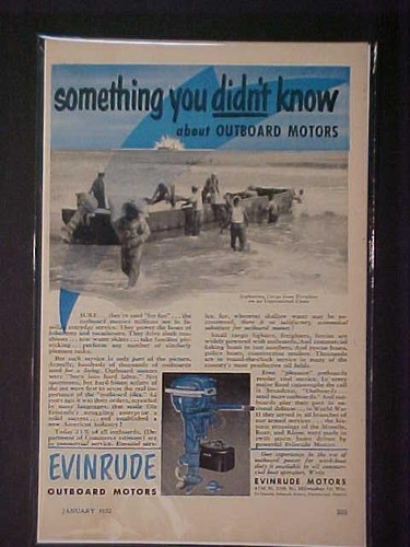 Rare old vintage evinrude - rare,
