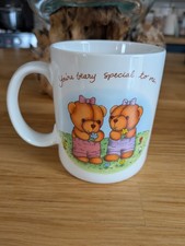 Vintage Avon 1980's Coffee Mug Cup Teddy Bear You're Beary Special To Me 
