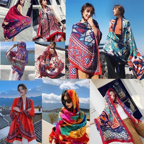 Oversize boho scarf - boho, for