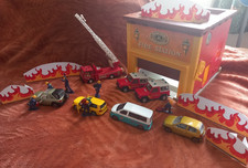 Toy Emergency Vehicles fire engines  fire station large  plastic and diecast