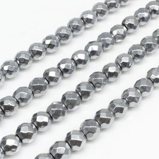 Silver Faceted Metal Spacer
