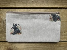 Scottish Terrier Cosmetics bag - Scottie Dog Make-up bag - Scotty Dog Travel bag